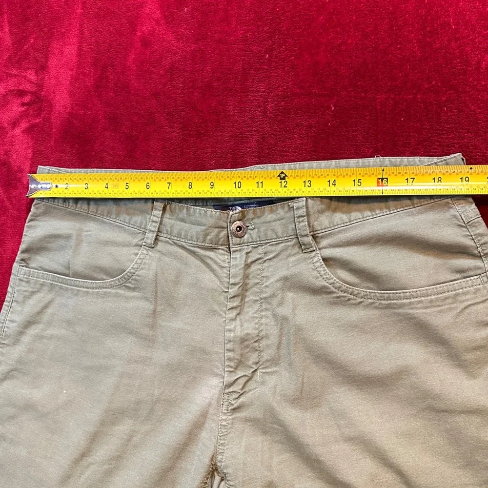 The North Face Mens 38 Regular Olive Green‎ Khaki Outdoor Hiking Stretch Pants